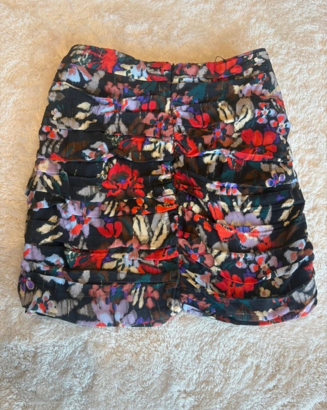 FLORAL PRINT MINI SKIRT - Image 2