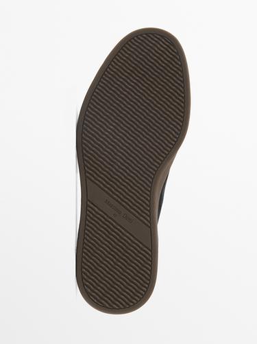 Deportivo nobuck piso contraste - Azul Marino de Zara - Imagen 0