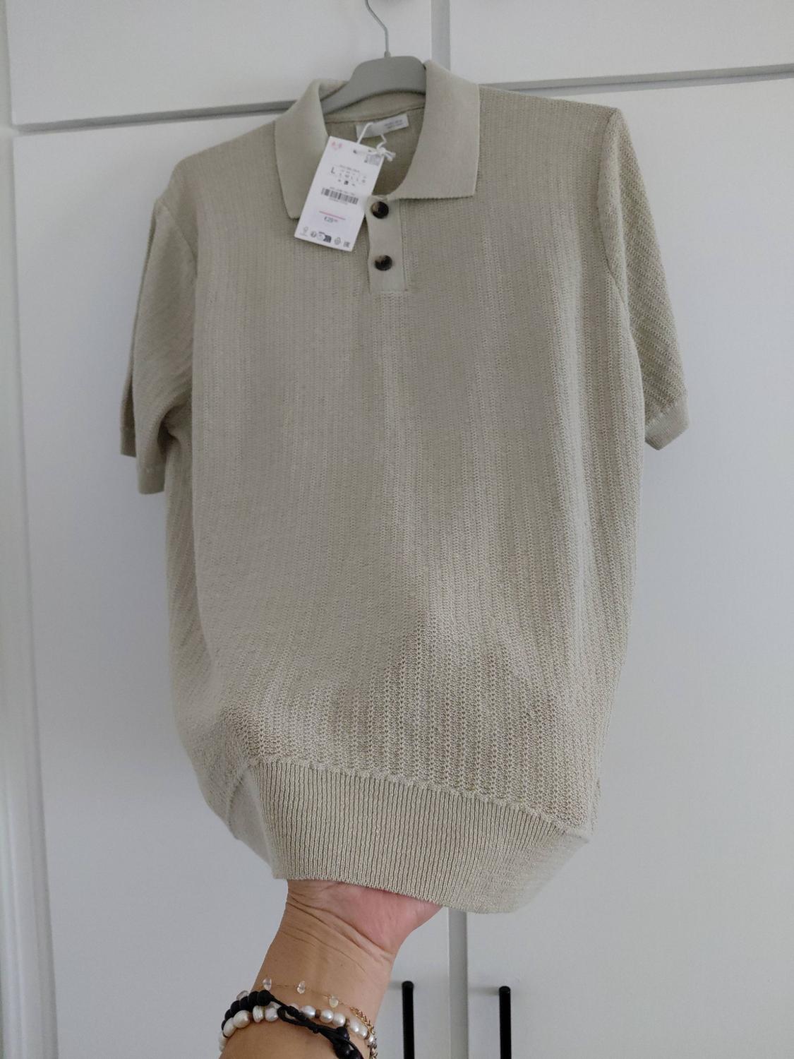 REGULAR FIT KNIT TEXTURED POLO SHIRT - Image 4