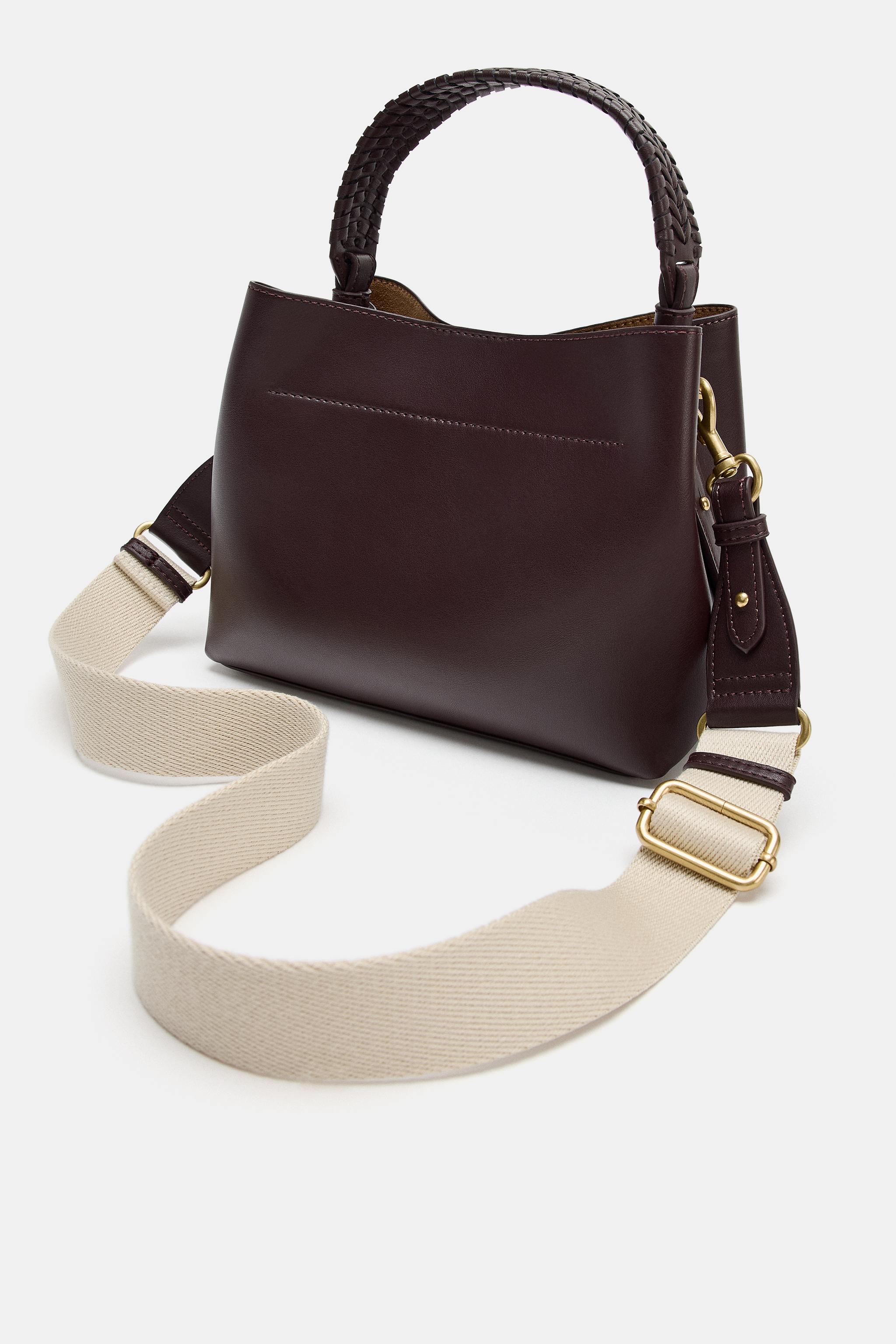 Женские сумки Zara BRAIDED HANDLE HANDBAG — фото 3