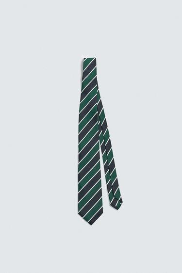 CORBATA 100% SEDA RAYAS - rayas de Zara