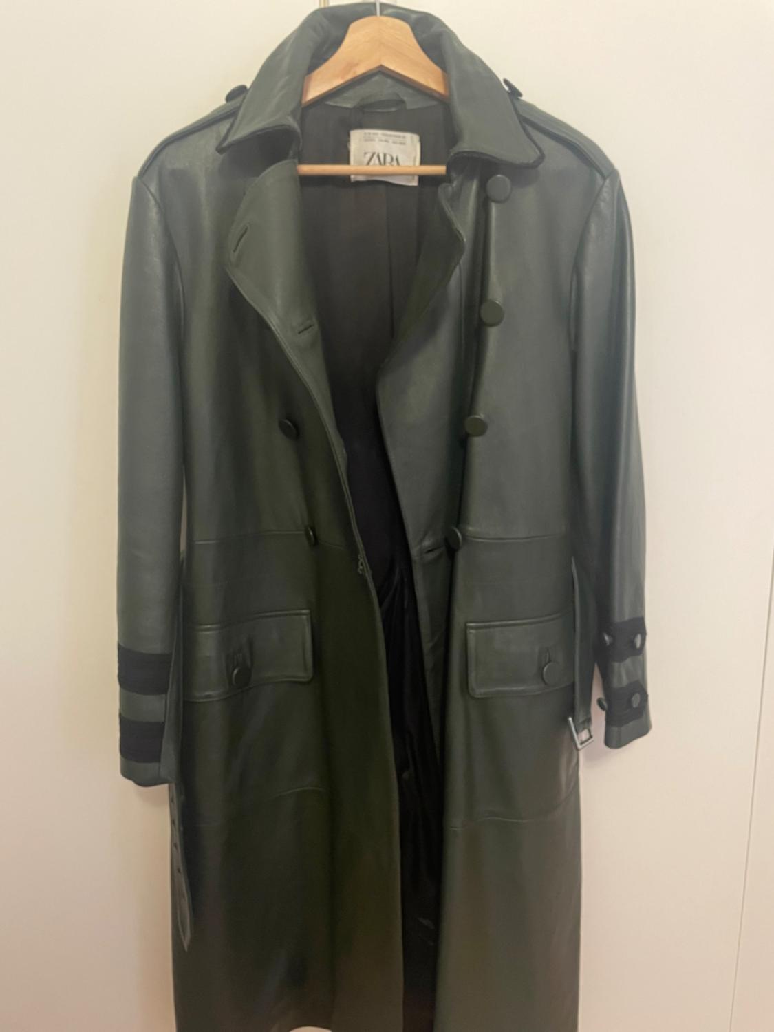 LEATHER TRENCH COAT - Image 4