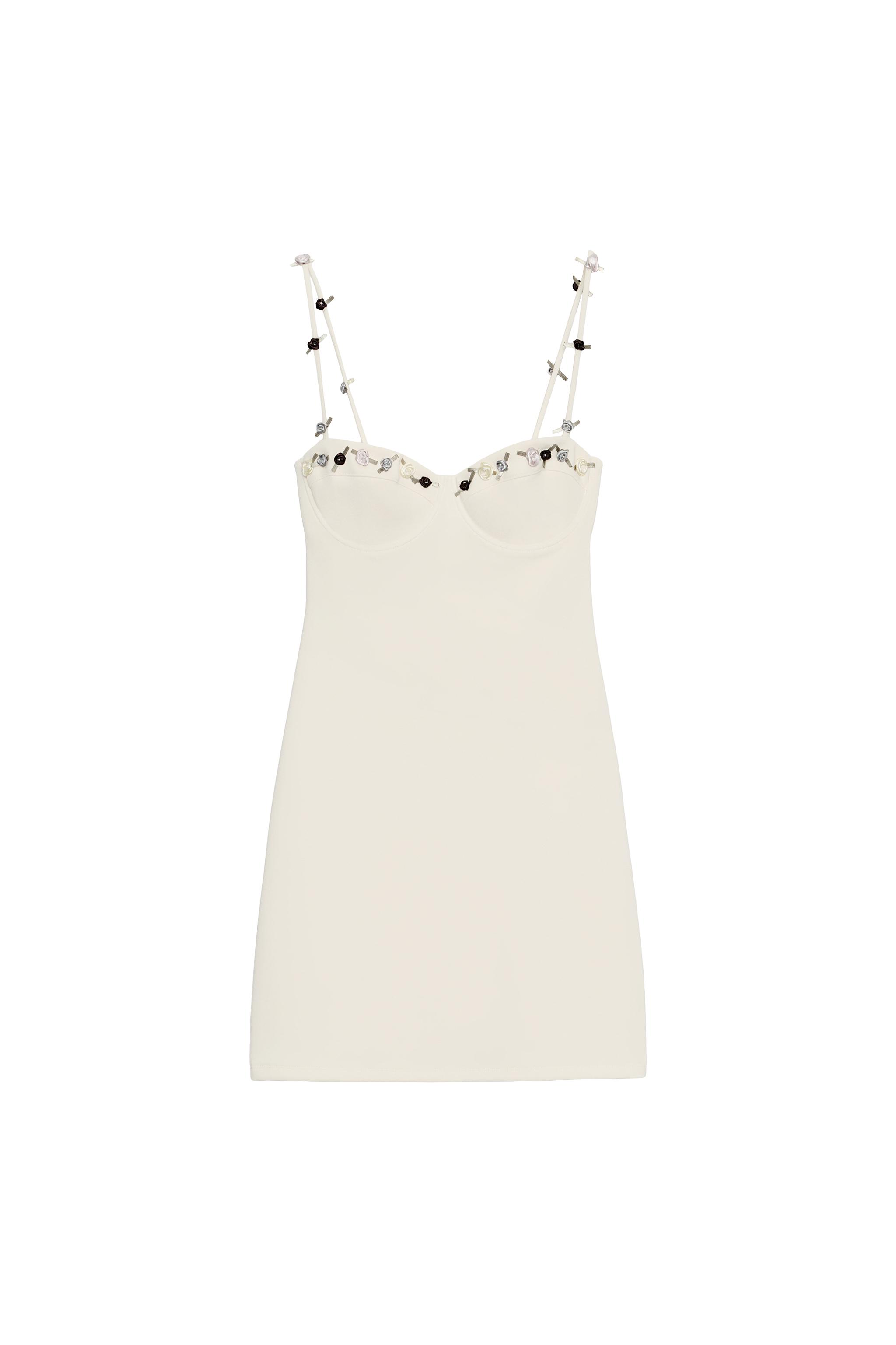 zara corset dress CORSET VOLUME DRESS - Oil