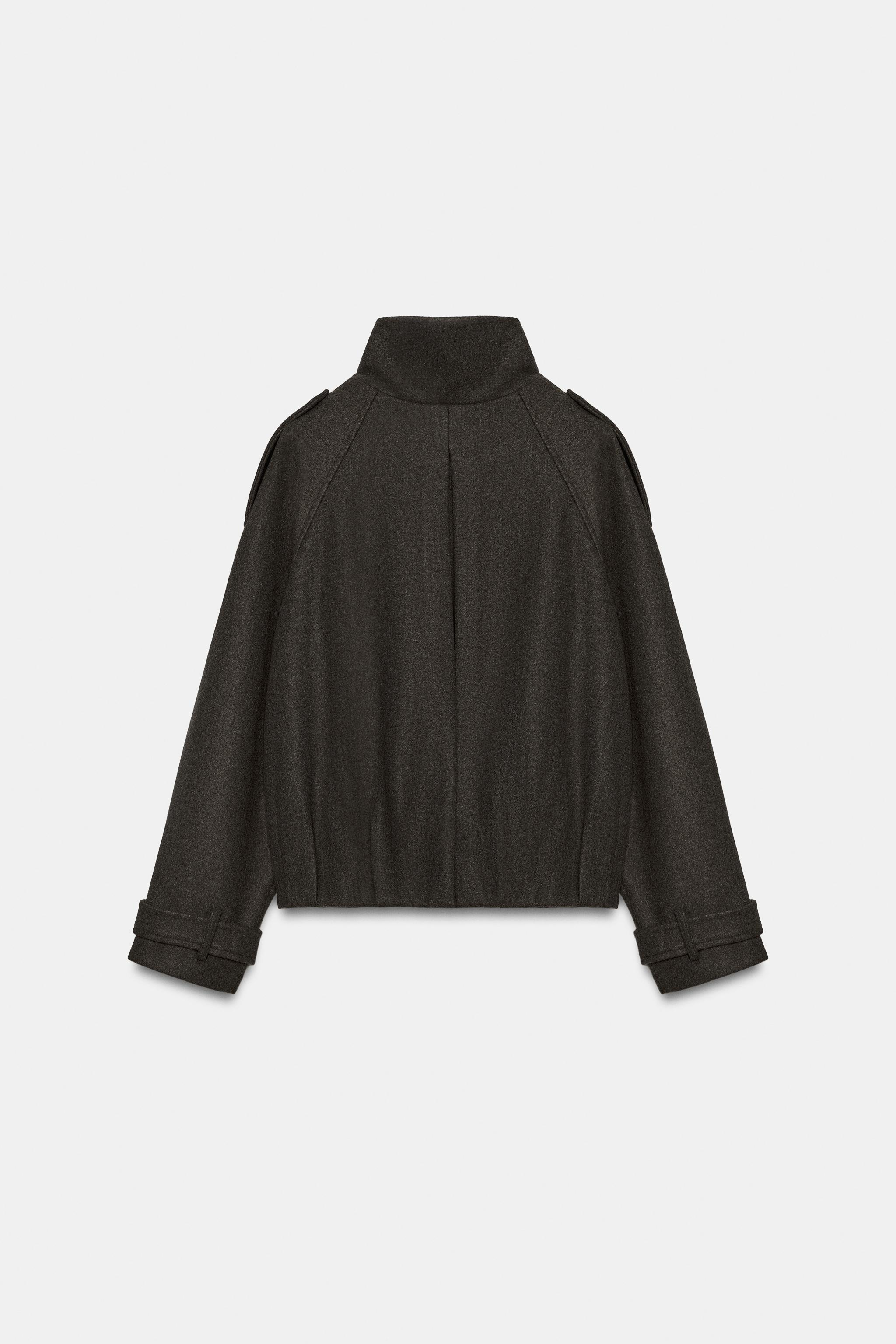 タブ付きボンバージャケット - ライトベージュ | ZARA Japan / 日本