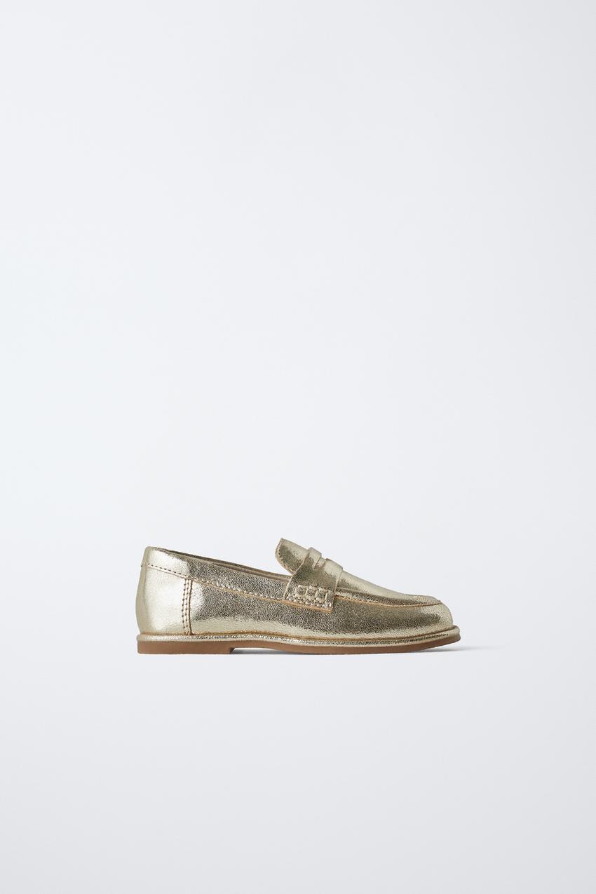METALLIC LOAFERS