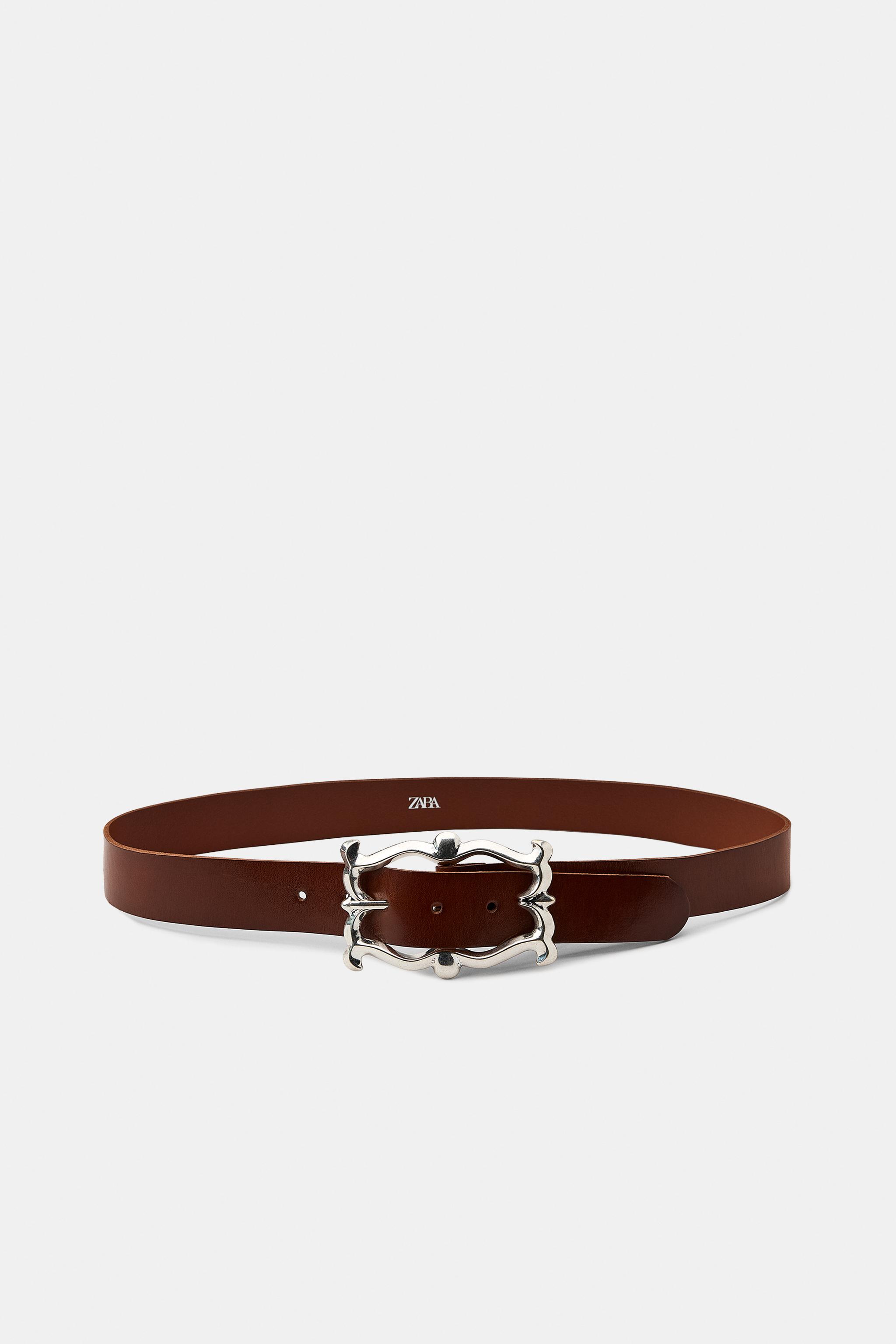 100% LEATHER BELT WITH ORGANIC BUCKLE