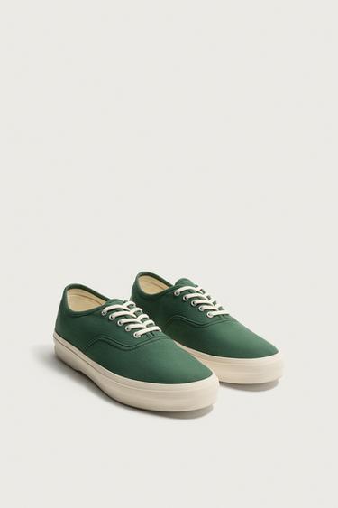FABRIC TRAINERS - Green by Zara