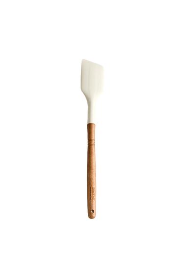 SILICONE AND WOOD SPATULA - Cream by Zara