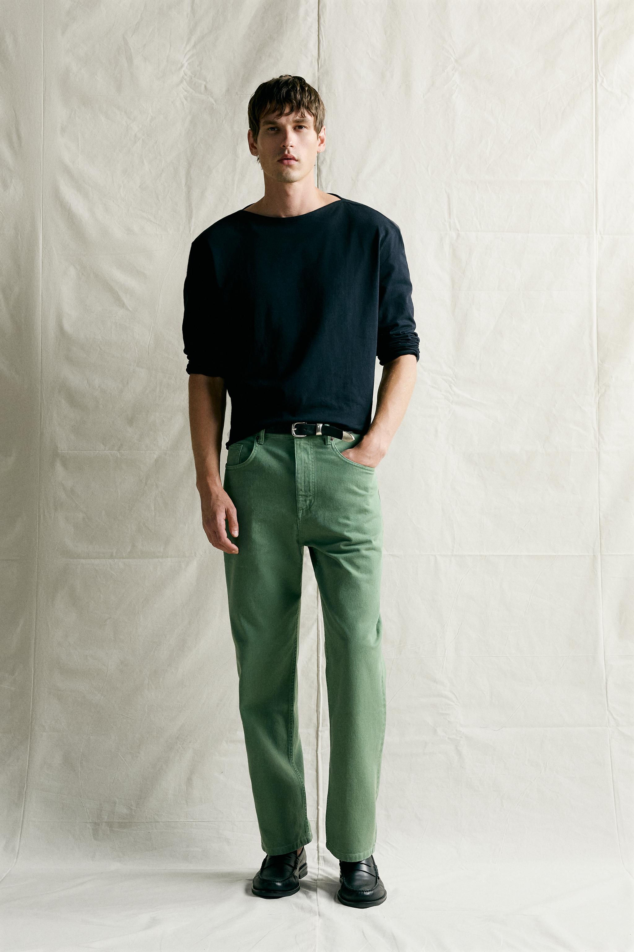 Zara RELAXED FIT YIKAMA RENKLİ JEAN