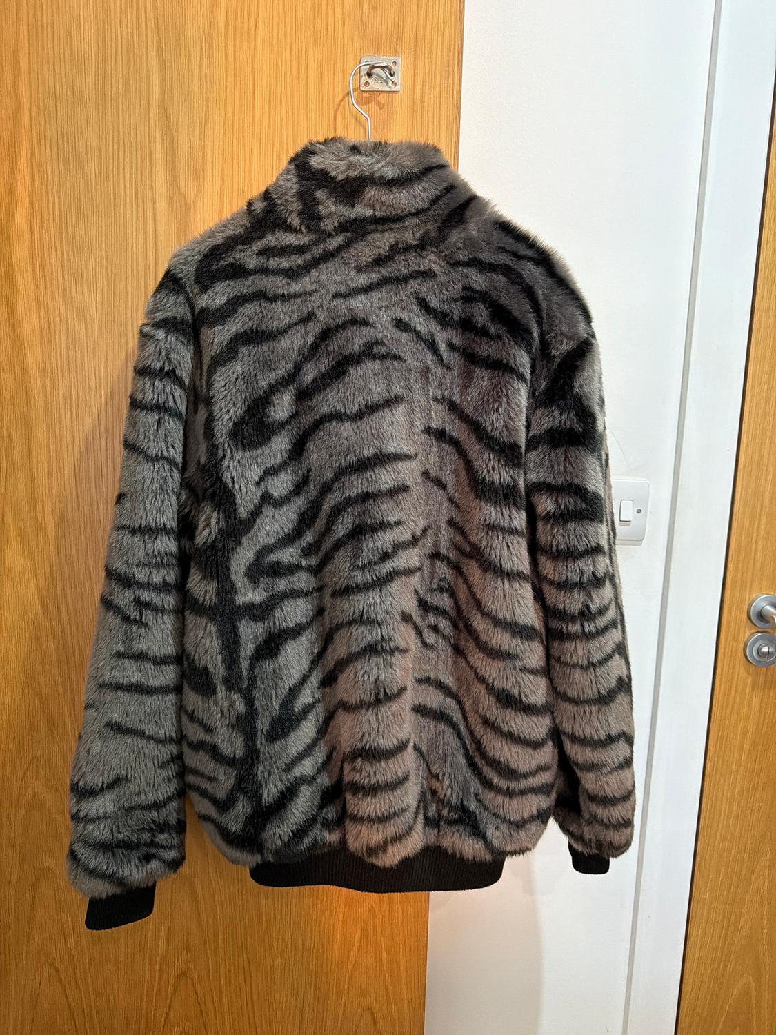 ANIMAL PRINT FAUX FUR JACKET - Image 2
