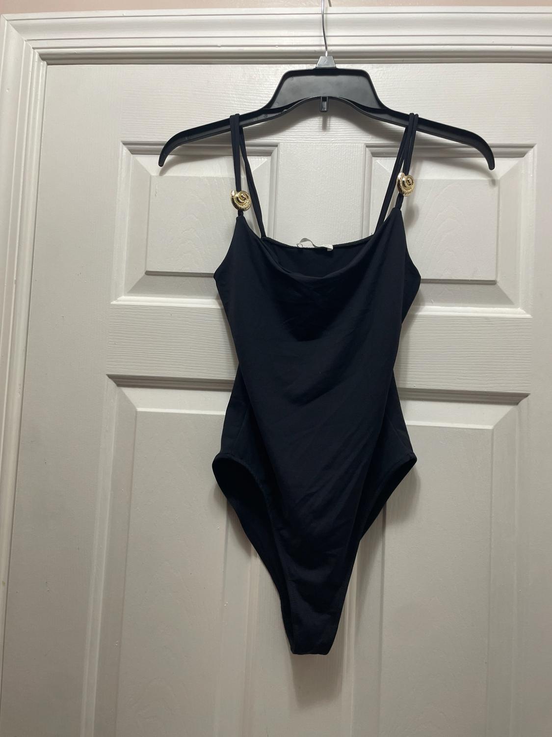 METAL TRIM POLYAMIDE BODYSUIT - Image 3