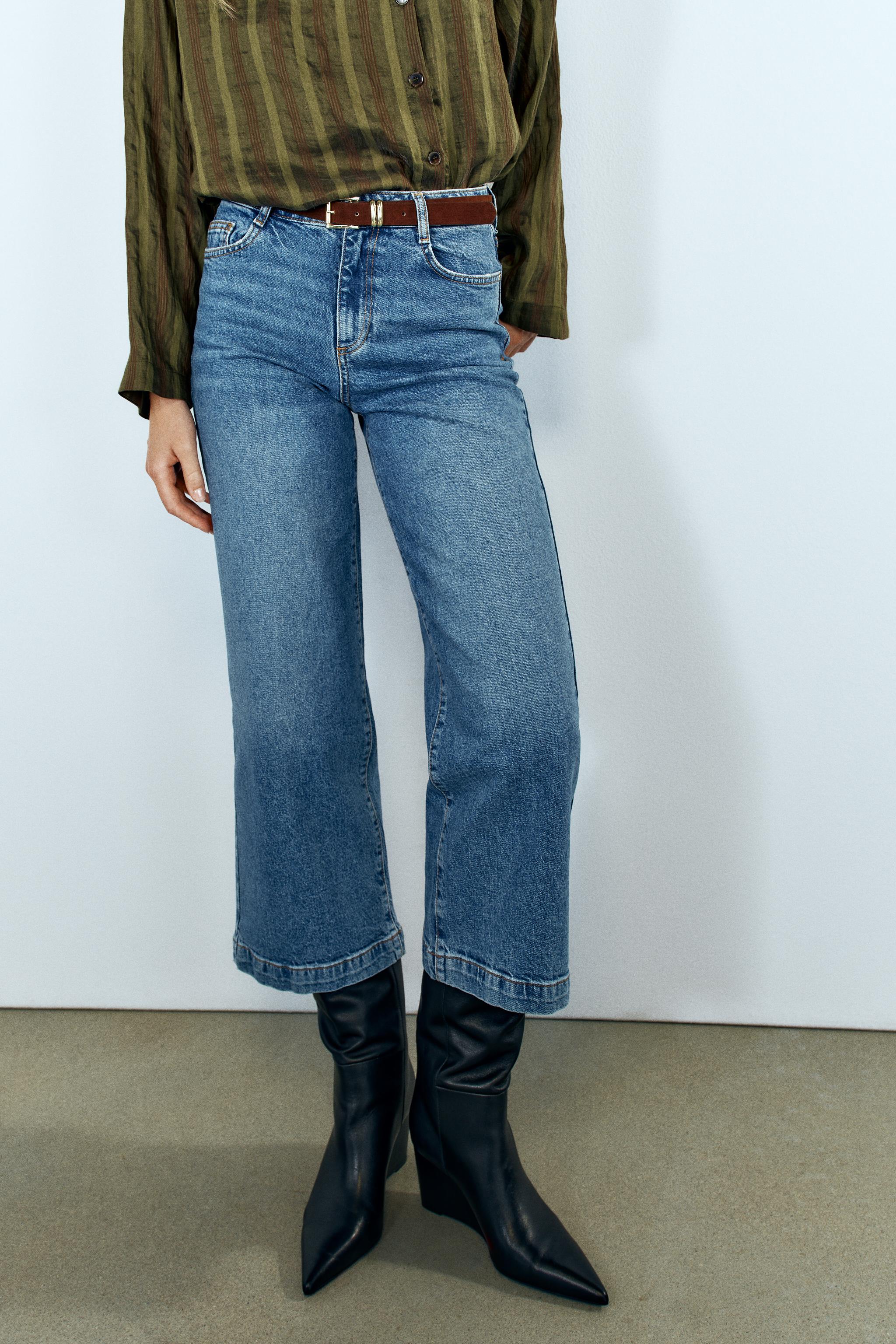 Z1975 HIGH-RISE CULOTTE JEANS WITH BELT