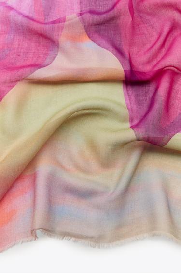 FOULARD IMPRIMÉ MODAL - Multicolore de Zara - Image 5