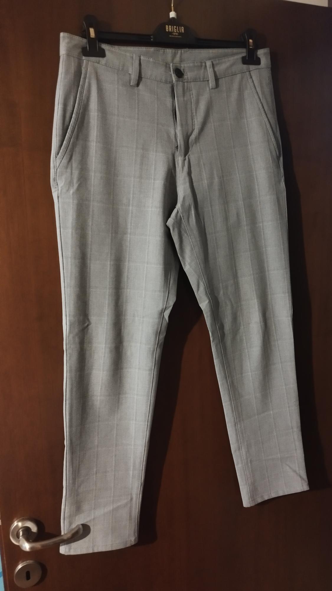 SLIM FIT HEATHERED TROUSERS - Image 2