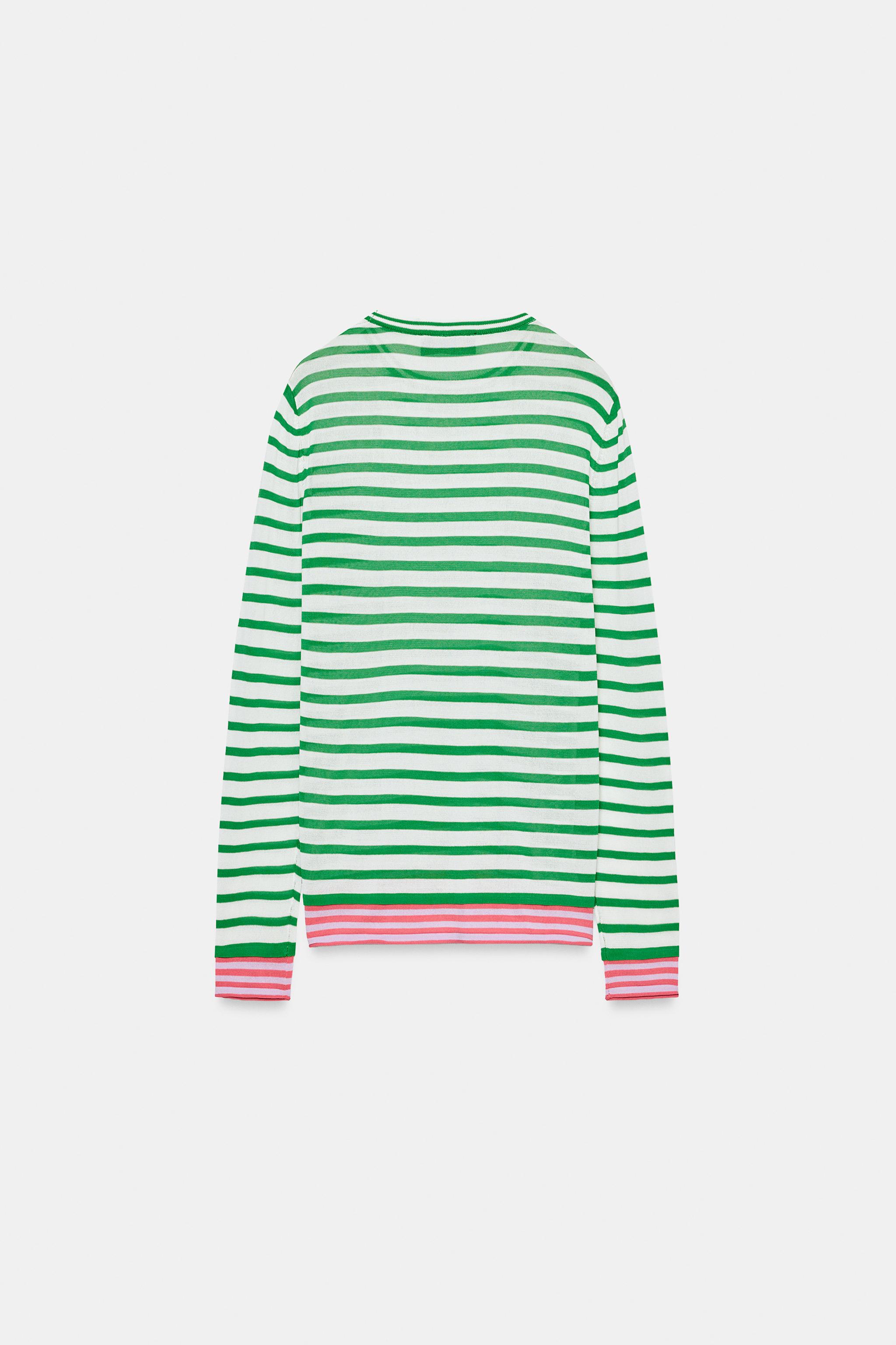 STRIPED KNIT JUMPER
