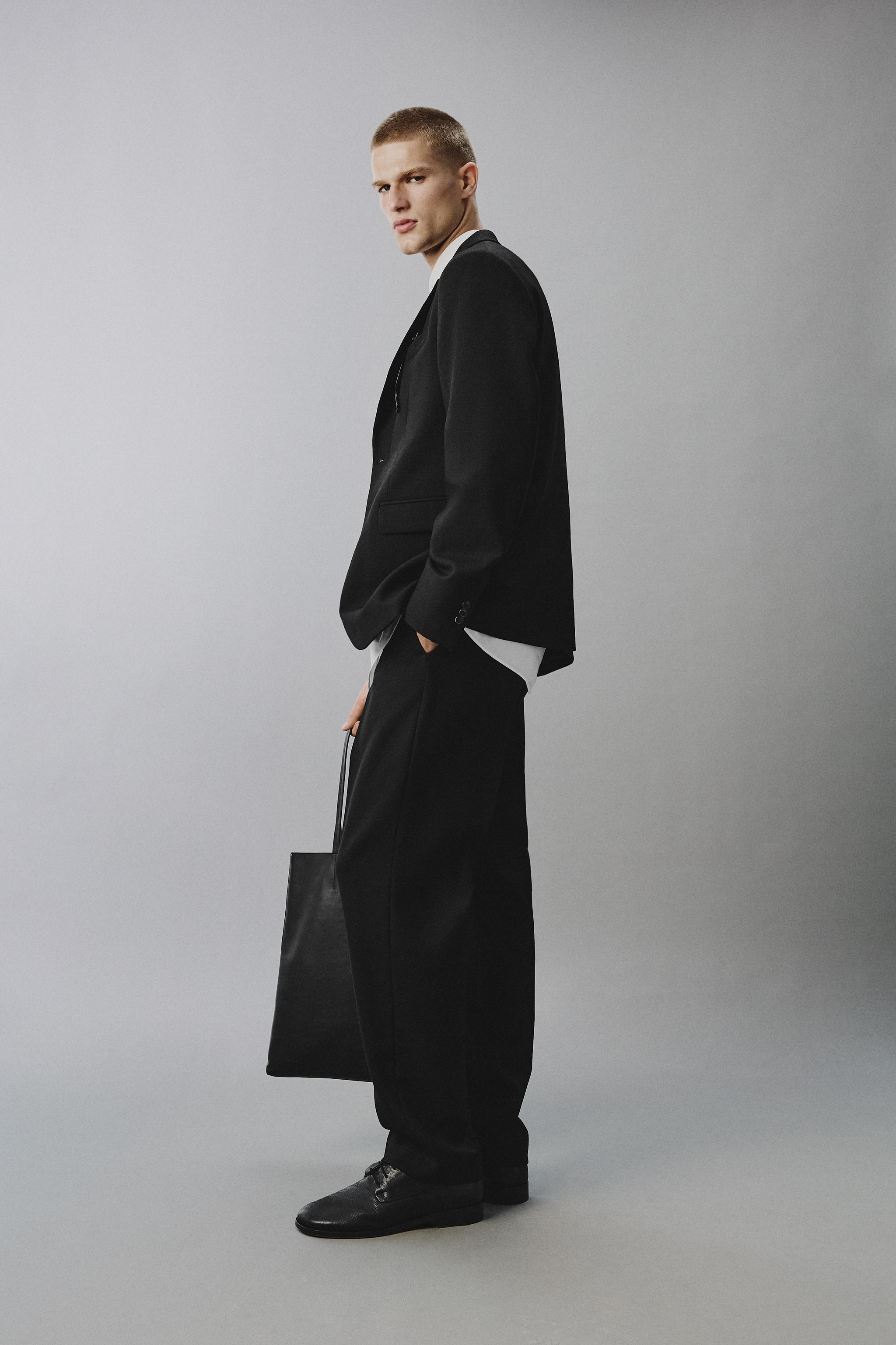 100% WOOL SUIT PANTS