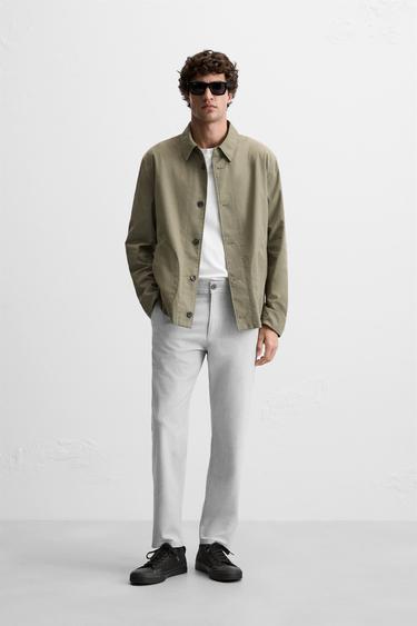 CALÇA COM TEXTURA COMFORT - Cinza-vigoré da Zara