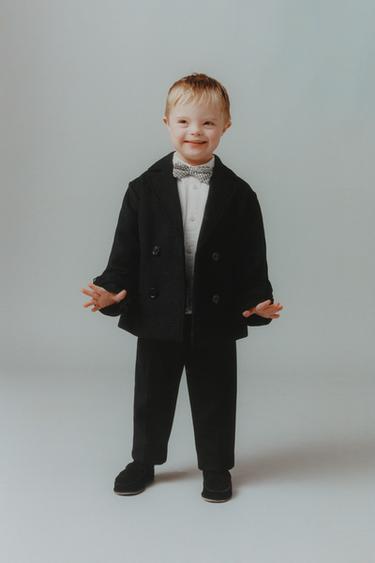 Zara WOOL BLEND COAT - Black