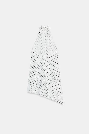 HALTER DOTS DRESS - Black / White by Zara - Image 7