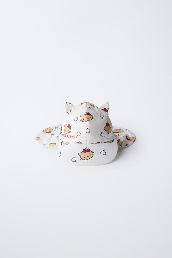 Zara 三麗鷗 HELLO KITTY 護頸泳帽 - 裸色 / 紅色 - 圖片 0