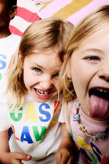 TRIČKO S POTISKEM CASA LAWA © X ZARA KIDS - Špinavě bílá od Zara