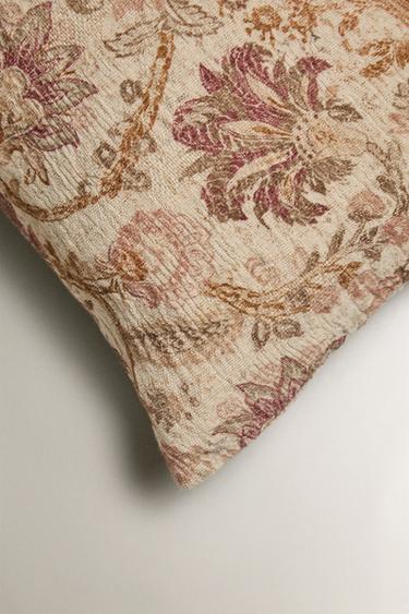 LONG LINEN CUSHION - Light beige by Zara - Image 1