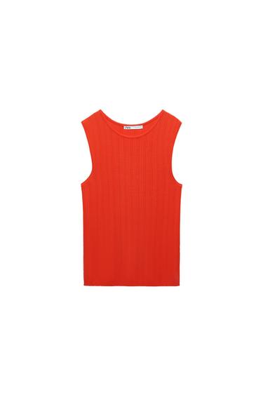 RIB KNIT TANK TOP