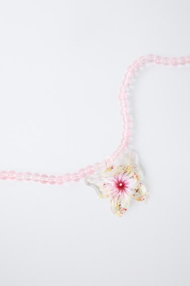 COLLIER FANTAISIE PAPILLON - Rose clair de Zara - Image 1