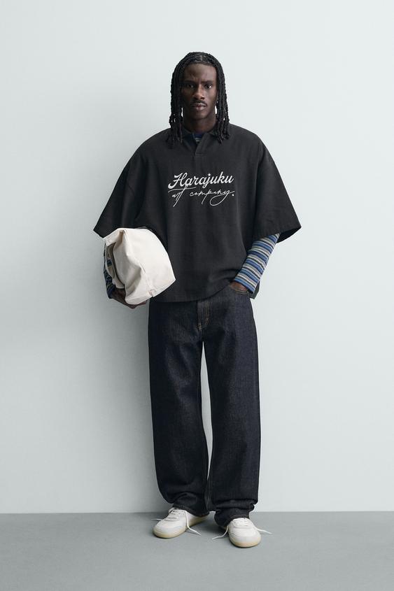 EMBROIDERED TEXTURED POLO from Zara - $59.90