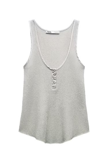 MATCHING SATIN KNIT TOP
