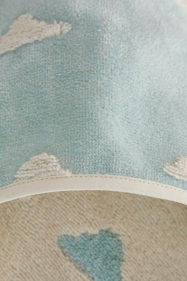 CLOUDS HOODED BABY BATH TOWEL - Light blue by Zara - Image 4