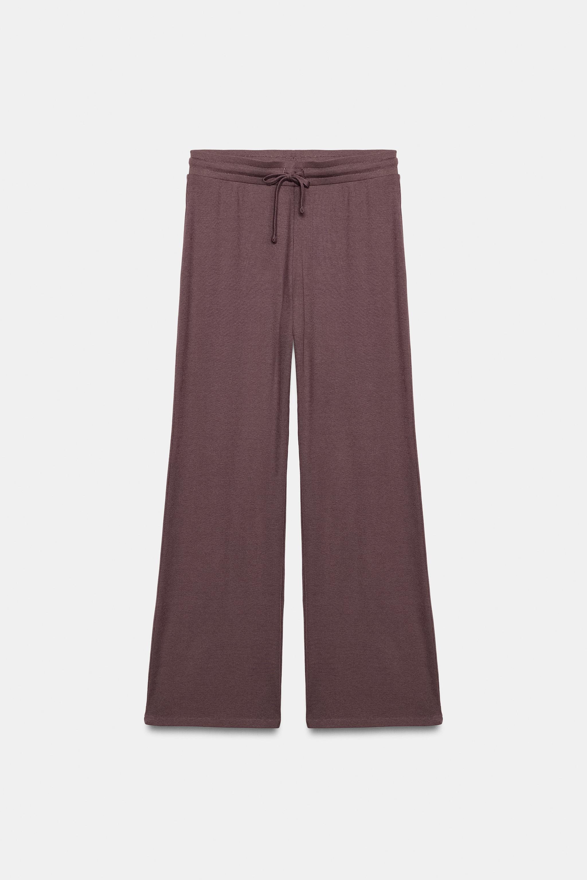 Zara FİTİLLİ STRAIGHT FIT PANTOLON görsel 4