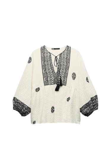 RUSTIC PRINTED BLOUSE