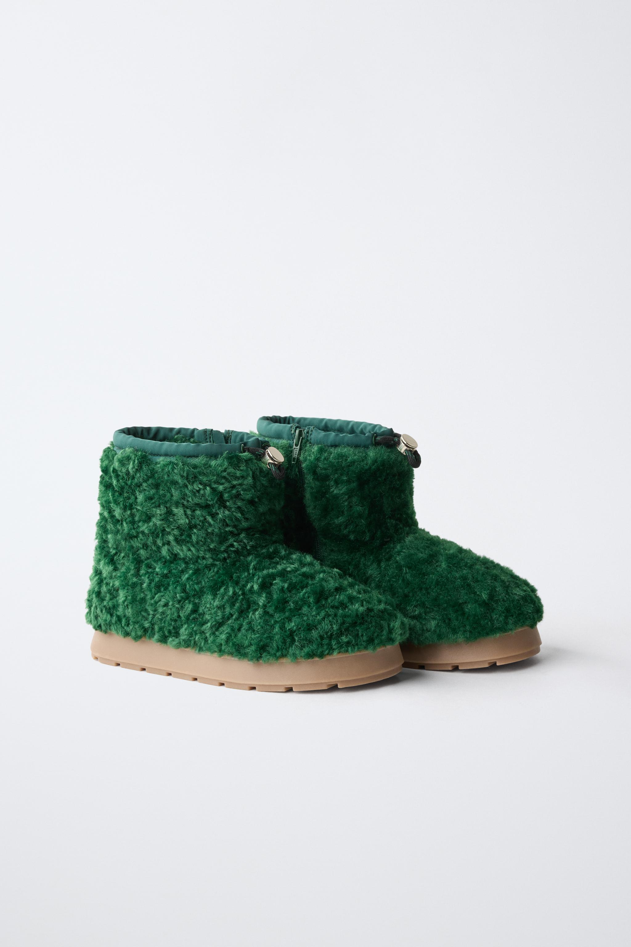 FAUX SHEARLING BOOTIES