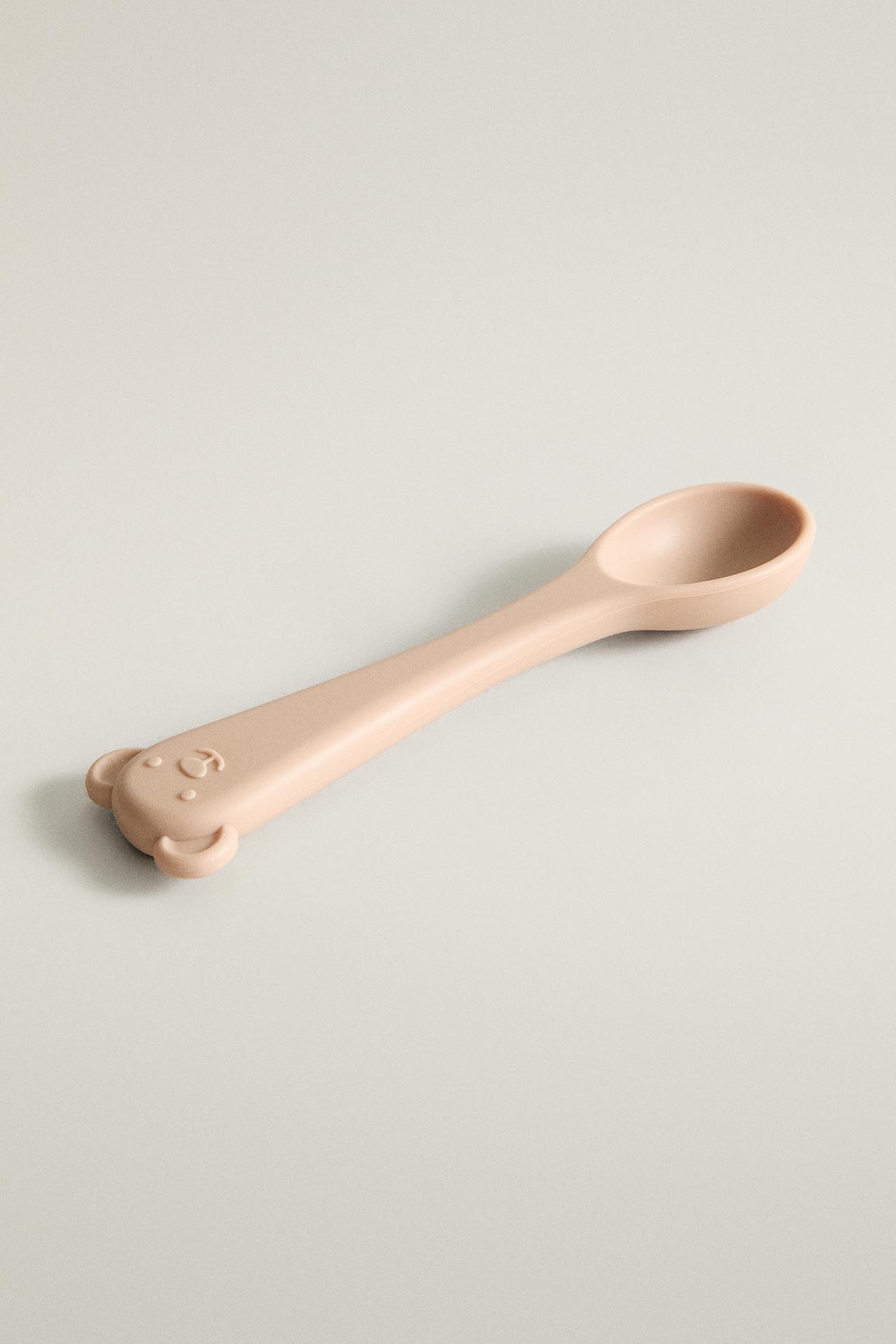 KIDS SILICONE SPOON — Pink