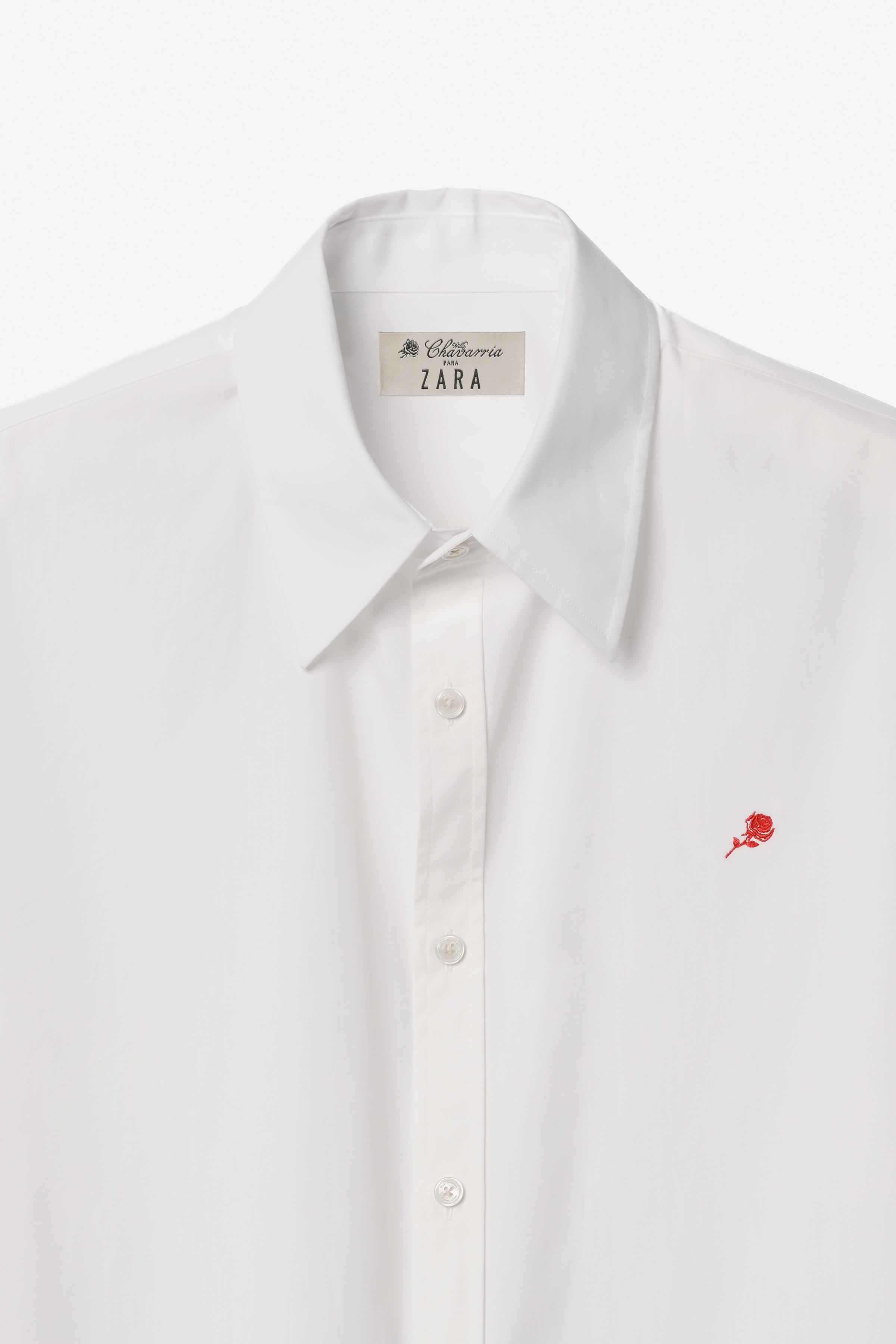 WILLY CHAVARRIA X ZARA RELAXED FIT COTTON SHIRT - White | ZARA