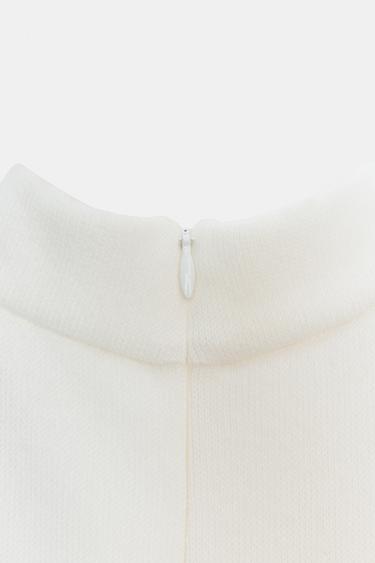 SOFT PEPLUM TOP - Ecru by Zara - Image 6
