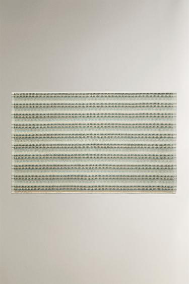 STRIPED COTTON BATH MAT - Multicoloured by Zara - Image 0