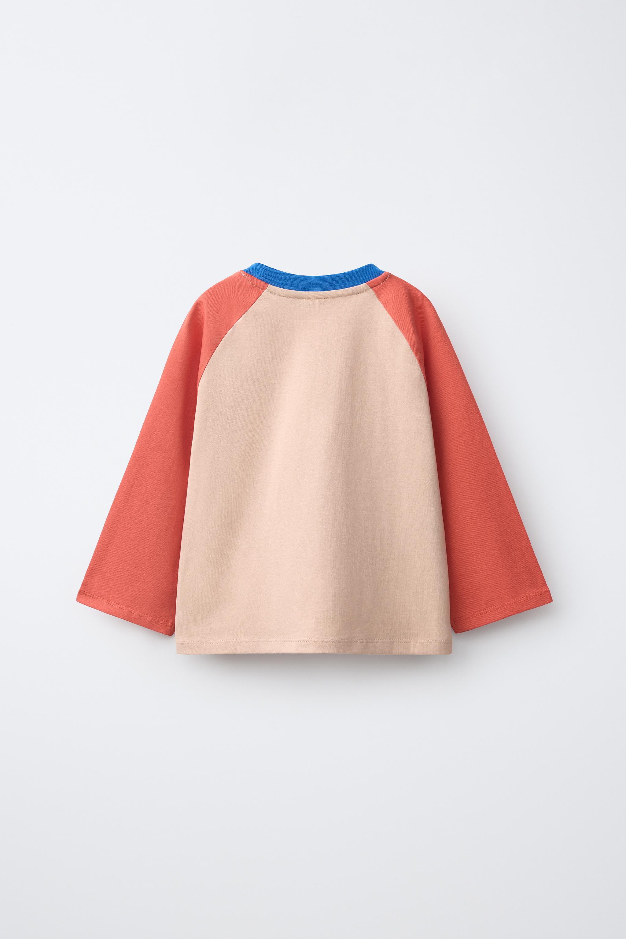 MICKEY MOUSE © DISNEY RAGLAN T-SHIRT — Bright orange