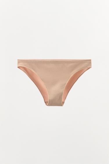 SEAMLESS CLASSIC BRIEFS - Beige-pink by Zara - Image 4