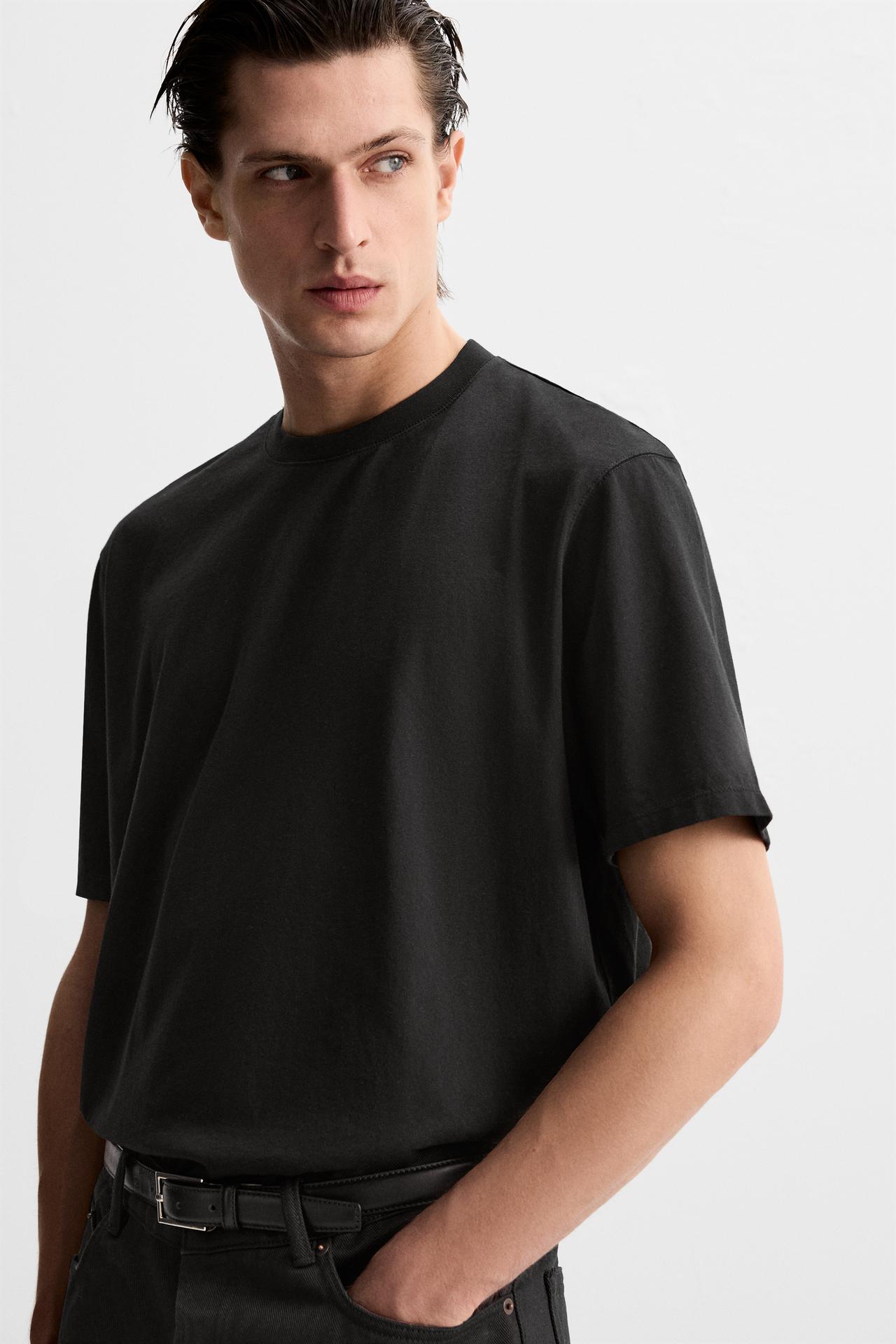 MEDIUM WEIGHT ＴシャツブラックZaraのMEDIUM WEIGHT Ｔシャツ - ブラック 
