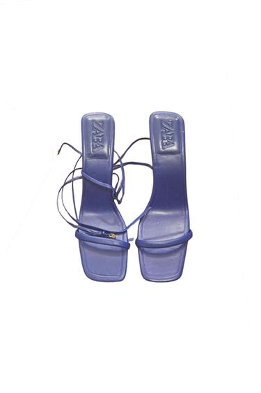 BLUE STRAPY HEELS