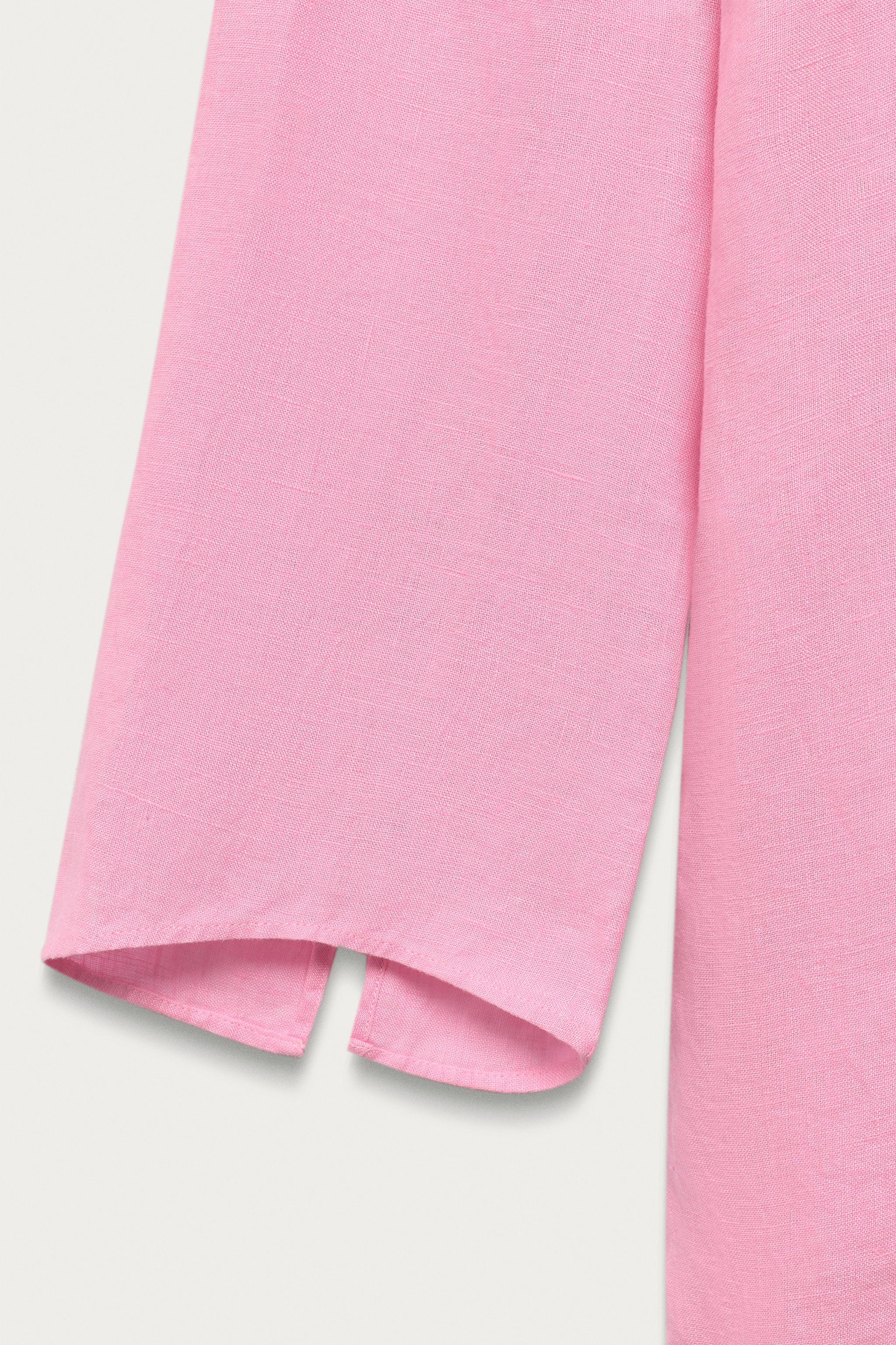 Женские платья Zara MARISA BERENSON X ZARA 100% LINEN TUNIC DRESS — фото 3