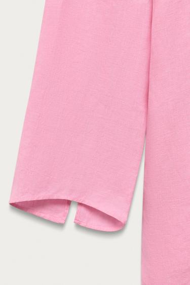 ROBE TUNIQUE 100% LIN MARISA BERENSON X ZARA - Rose de Zara - Image 3