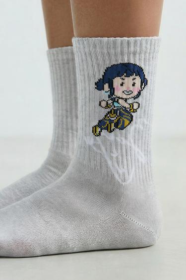 3-PACK OF KPOP DEMON HUNTERS™ NETFLIX © MID-CALF SOCKS - Mauve by Zara