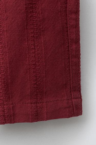 RUSTIC BERMUDA SHORTS - Burgundy by Zara - Image 3