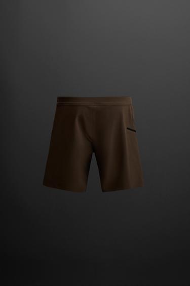 SURF BOARD SHORTS - Brown by Zara - Image 1