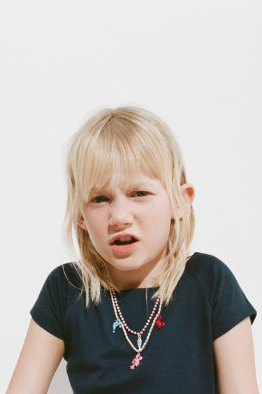 PACK OF TWO NECKLACES WITH PEARLS AND SEA BEADS - White by Zara