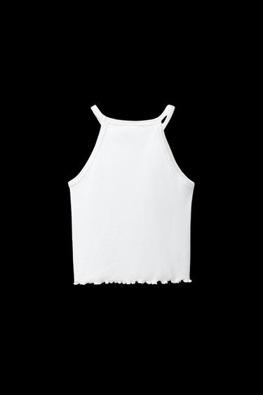 RIBBED BUTTERFLY AND FLOWER T-SHIRT - White by Zara