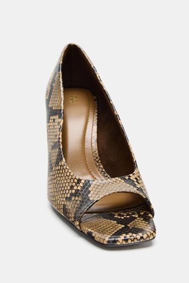 ANIMAL PRINT OPEN TOE SHOES - Multicoloured by Zara - Image 3